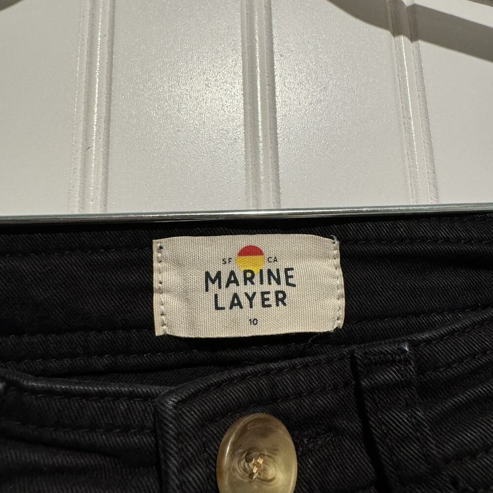 Marine Layer Black Bridget Pants Wide Leg High Waisted Size 10 - Picture 4 of 7